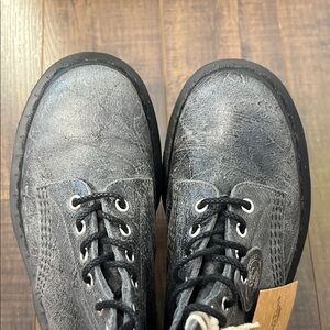 Dr. Martens 1460 Pascal Bex Gray Leather Boots (New, size W8, EU39)